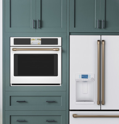 Cafe CAFÉ™ Professional Series 30" Smart Built-In Convection Single Wall Oven in Matte White size 28.625 H x 29.75 W x 26.75 D | CTS90DP4NW2