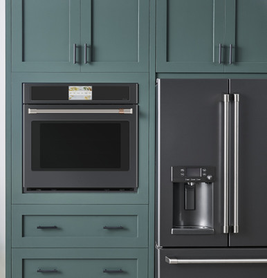 Cafe CAFÉ™ Professional Series 30" Smart Built-In Convection Single Wall Oven in Matte Black size 28.625 H x 29.75 W x 26.75 D | CTS90DP3ND1