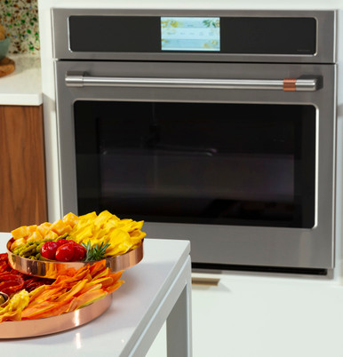 Cafe CAFÉ™ Professional Series 30" Smart Built-In Convection Single Wall Oven in Stainless Steel size 28.625 H x 29.75 W x 26.75 D | CTS90DP2NS1