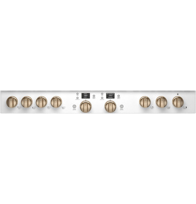 Cafe CAFÉ™ 48" Smart Dual-Fuel Commercial-Style Range with 6 Burners and Griddle (Natural Gas) in Matte White C2Y486P4TW2