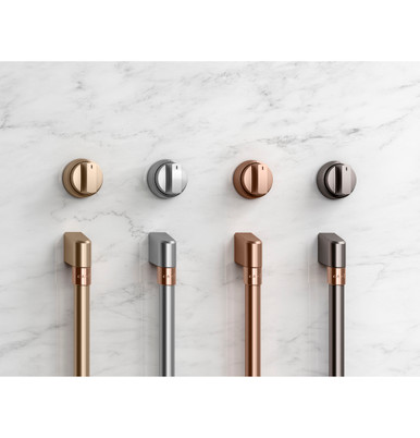 Cafe CAFÉ™ 48” Brushed Bronze Handle & Knob Set for Pro Range and Rangetop | CXPR8HKPTBZ