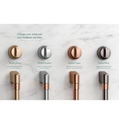 Cafe CAFÉ™ 48” Brushed Bronze Handle & Knob Set for Pro Range and Rangetop | CXPR8HKPTBZ