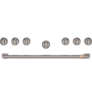 Cafe CAFÉ™ 36" Brushed Black Handle & Knob Set for Pro Range and Rangetop | CXPR6HKPTBT