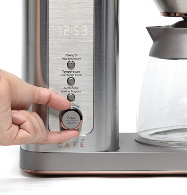 Cafe CAFÉ™ Specialty Drip Coffee Maker with Glass Carafe in Stainless Steel size 14 H x 7.3 W x 12.5 D | C7CDABS2RS3