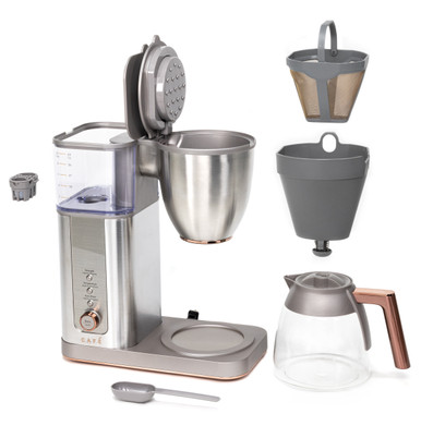 Cafe CAFÉ™ Specialty Drip Coffee Maker with Glass Carafe in Stainless Steel size 14 H x 7.3 W x 12.5 D | C7CDABS2RS3