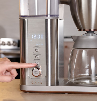 Cafe CAFÉ™ Specialty Drip Coffee Maker with Glass Carafe in Stainless Steel size 14 H x 7.3 W x 12.5 D | C7CDABS2RS3