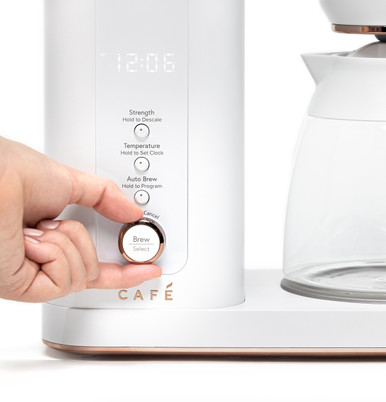 Cafe CAFÉ™ Specialty Drip Coffee Maker with Glass Carafe in Matte White size 14 H x 7.3 W x 12.5 D | C7CDABS4RW3