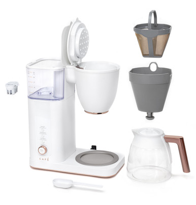 Cafe CAFÉ™ Specialty Drip Coffee Maker with Glass Carafe in Matte White size 14 H x 7.3 W x 12.5 D | C7CDABS4RW3