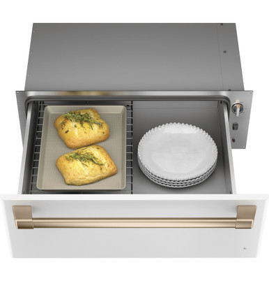 Cafe CAFÉ™ 30" Warming Drawer in Matte White size 10.5 H x 29.75 W x 23.25 D | CTW900P4PW2