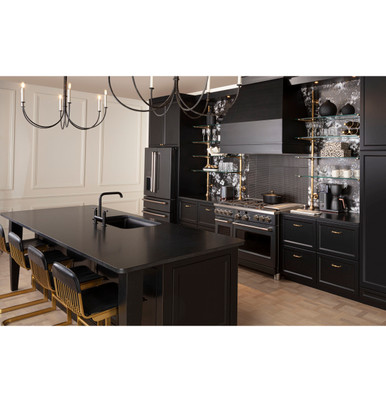 Cafe 48" Custom Hood Insert in Stainless Steel size 12.5 H x 39.625 W x 21.875 D | UVC9480SLSS