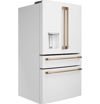 Cafe CAFÉ™ Refrigeration Matte White Side Panel, Full-Depth, 4-Door, Left | CKQBLSFNW2