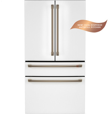 Cafe CAFÉ™ ENERGY STAR® 28.7 Cu. Ft. Smart 4-Door Refrigerator With Dual-Dispense AutoFill Pitcher in Matte White CGE29DP4TW2