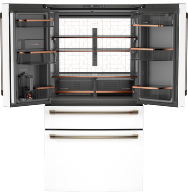 Cafe CAFÉ™ ENERGY STAR® 28.7 Cu. Ft. Smart 4-Door Refrigerator With Dual-Dispense AutoFill Pitcher in Matte White CGE29DP4TW2