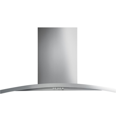 Cafe 36" Island-Mount Chimney Range Hood in Stainless Steel size 3.125 H x 35.875 W x 27.625 D | UVI7361SWSS