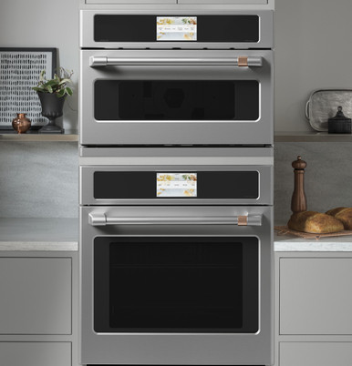 Cafe CAFÉ™ 27" Custom Speed Cook Oven with 120V Advantium® Technology in Stainless Steel size 20.125 H x 26.75 W x 22.75 D | CSB912P2VS1