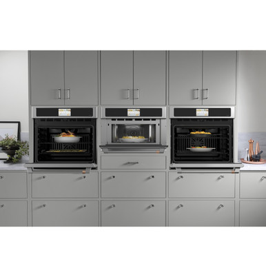 Cafe CAFÉ™ 27" Custom Speed Cook Oven with 120V Advantium® Technology in Stainless Steel size 20.125 H x 26.75 W x 22.75 D | CSB912P2VS1