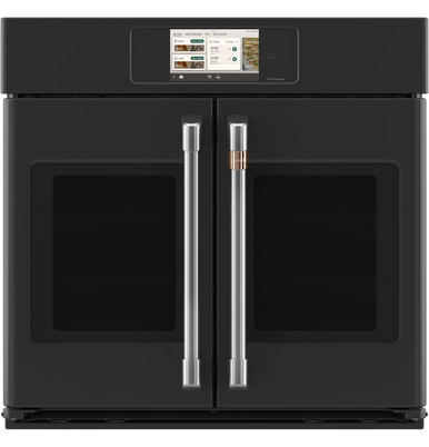 Cafe CAFÉ™ Professional Series 30" Smart Built-In Convection French-Door Single Wall Oven in Matte Black size 28 5/8 H x 29 3/4 W x 26 3/4 D | CTS90FP3ZD1