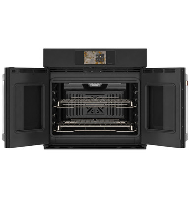 Cafe CAFÉ™ Professional Series 30" Smart Built-In Convection French-Door Single Wall Oven in Matte Black size 28 5/8 H x 29 3/4 W x 26 3/4 D | CTS90FP3ZD1