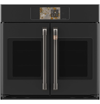 Cafe CAFÉ™ Professional Series 30" Smart Built-In Convection French-Door Single Wall Oven in Matte Black size 28 5/8 H x 29 3/4 W x 26 3/4 D | CTS90FP3ZD1