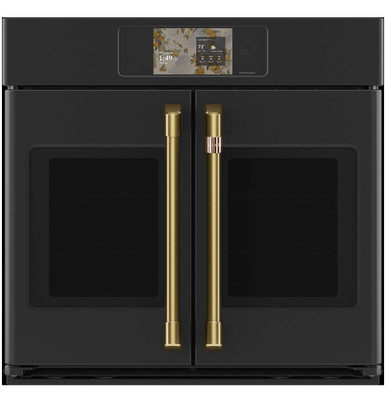 Cafe CAFÉ™ Professional Series 30" Smart Built-In Convection French-Door Single Wall Oven in Matte Black size 28 5/8 H x 29 3/4 W x 26 3/4 D | CTS90FP3ZD1