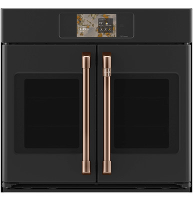 Cafe CAFÉ™ Professional Series 30" Smart Built-In Convection French-Door Single Wall Oven in Matte Black size 28 5/8 H x 29 3/4 W x 26 3/4 D | CTS90FP3ZD1