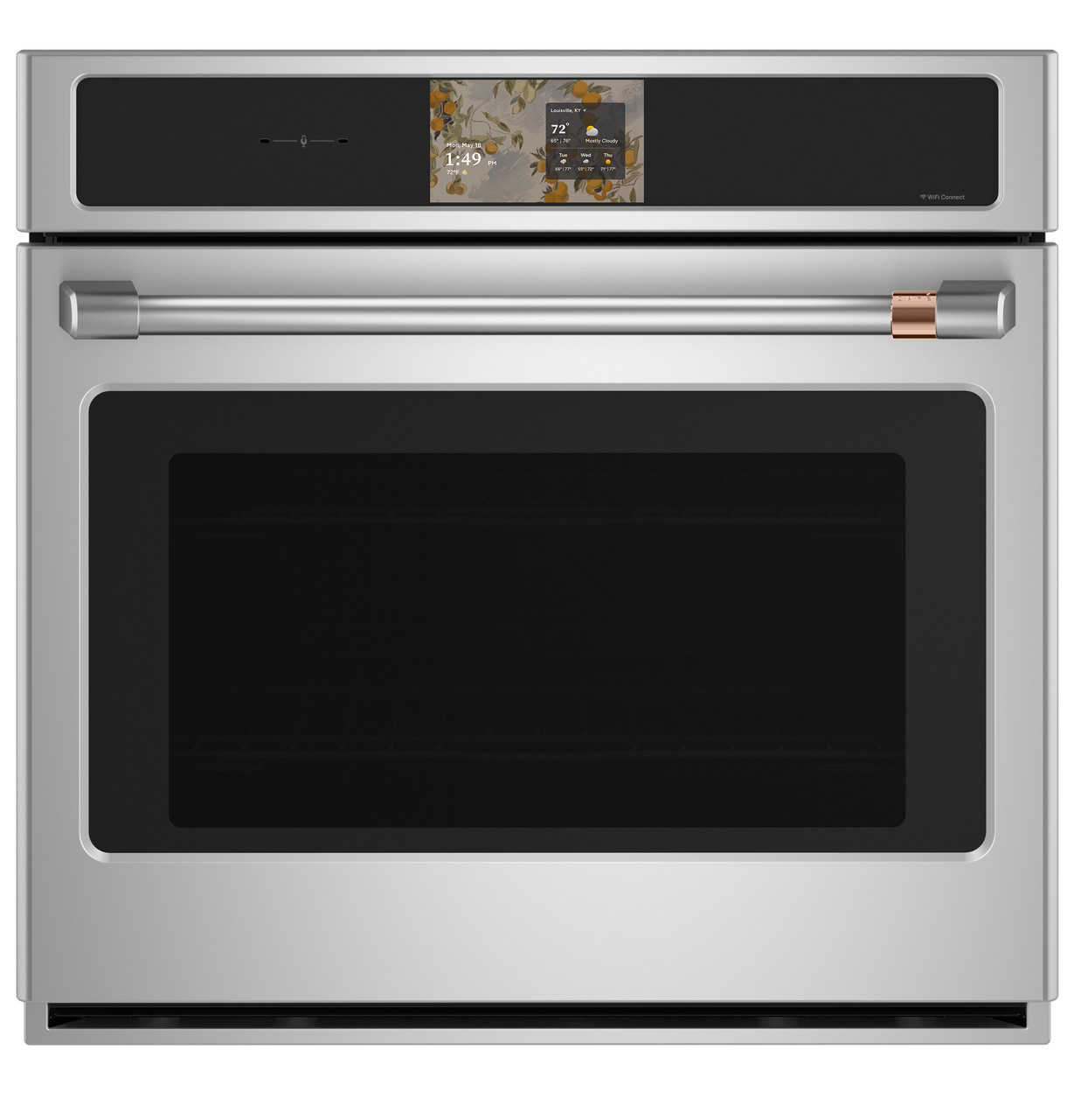 Cafe CAFÉ™ Professional Series 30" Smart Built-In Convection Single Wall Oven in Stainless Steel size 28 5/8 H x 29 3/4 W x 26 3/4 D | CTS90DP2ZS1