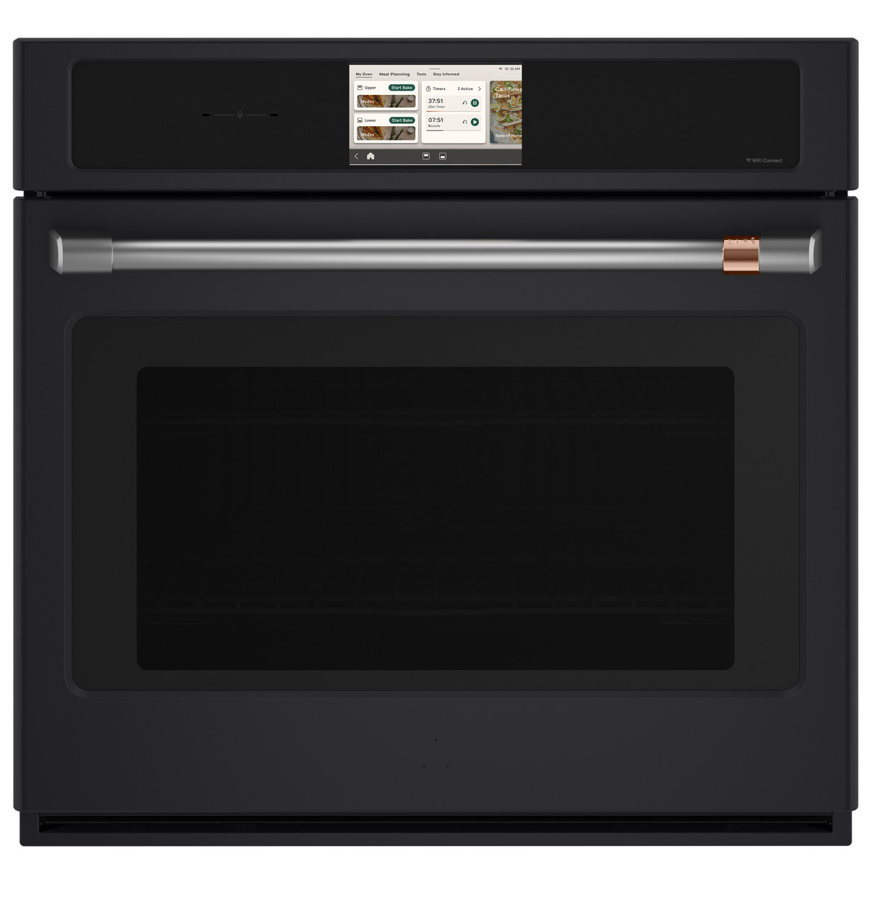 Cafe CAFÉ™ Professional Series 30" Smart Built-In Convection Single Wall Oven in Matte Black size 28 5/8 H x 29 3/4 W x 26 3/4 D | CTS90DP3ZD1