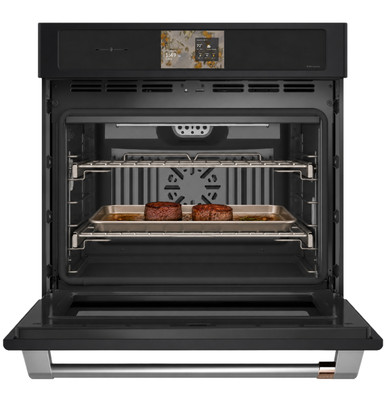 Cafe CAFÉ™ Professional Series 30" Smart Built-In Convection Single Wall Oven in Matte Black size 28 5/8 H x 29 3/4 W x 26 3/4 D | CTS90DP3ZD1