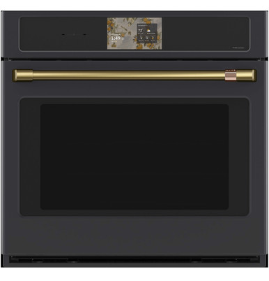 Cafe CAFÉ™ Professional Series 30" Smart Built-In Convection Single Wall Oven in Matte Black size 28 5/8 H x 29 3/4 W x 26 3/4 D | CTS90DP3ZD1