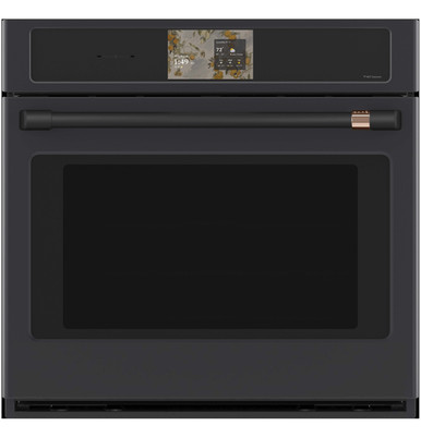 Cafe CAFÉ™ Professional Series 30" Smart Built-In Convection Single Wall Oven in Matte Black size 28 5/8 H x 29 3/4 W x 26 3/4 D | CTS90DP3ZD1