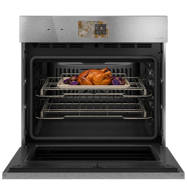 Cafe CAFÉ™ 30" Smart Built-In Convection Single Wall Oven in Platinum Glass size 28 5/8 H x 29 3/4 W x 24 3/4 D | CTS90DM2ZS5