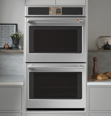 Cafe CAFÉ™ Professional Series 30" Smart Built-In Convection Double Wall Oven in Stainless Steel size 51 1/16 H x 29 3/4 W x 26 3/4 D | CTD90DP2ZS1