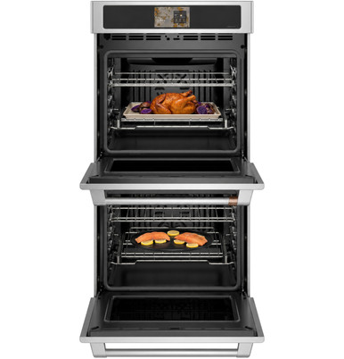 Cafe CAFÉ™ 27" Smart Double Wall Oven with Convection in Stainless Steel size 51 1/8 H x 26 3/4 W x 26 5/8 D | CKD70DP2ZS1