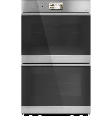 Cafe CAFÉ™ 30" Smart Built-In Convection Double Wall Oven in Platinum Glass size 53 H x 29 3/4 W x 24 3/4 D | CTD90DM2ZS5
