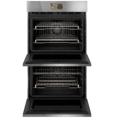 Cafe CAFÉ™ 30" Smart Built-In Convection Double Wall Oven in Platinum Glass size 53 H x 29 3/4 W x 24 3/4 D | CTD90DM2ZS5
