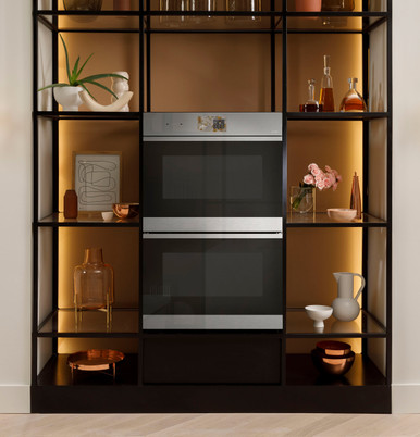Cafe CAFÉ™ 30" Smart Built-In Convection Double Wall Oven in Platinum Glass size 53 H x 29 3/4 W x 24 3/4 D | CTD90DM2ZS5