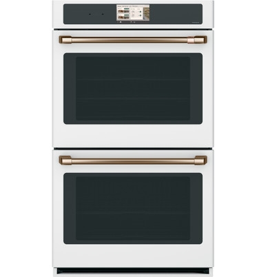 Cafe CAFÉ™ Professional Series 30" Smart Built-In Convection Double Wall Oven in Matte White size 51 1/16 H x 29 3/4 W x 26 3/4 D | CTD90DP4ZW2