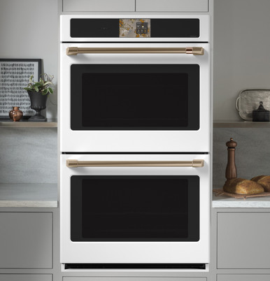 Cafe CAFÉ™ Professional Series 30" Smart Built-In Convection Double Wall Oven in Matte White size 51 1/16 H x 29 3/4 W x 26 3/4 D | CTD90DP4ZW2