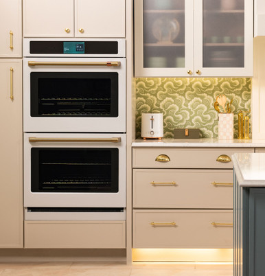 Cafe CAFÉ™ Professional Series 30" Smart Built-In Convection Double Wall Oven in Matte White size 51 1/16 H x 29 3/4 W x 26 3/4 D | CTD90DP4ZW2