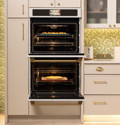 Cafe CAFÉ™ Professional Series 30" Smart Built-In Convection Double Wall Oven in Matte White size 51 1/16 H x 29 3/4 W x 26 3/4 D | CTD90DP4ZW2