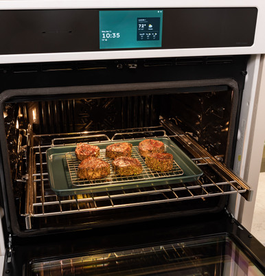 Cafe CAFÉ™ Professional Series 30" Smart Built-In Convection Double Wall Oven in Matte White size 51 1/16 H x 29 3/4 W x 26 3/4 D | CTD90DP4ZW2