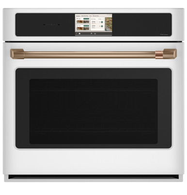 Cafe CAFÉ™ Professional Series 30" Smart Built-In Convection Single Wall Oven in Matte White size 28 5/8 H x 29 3/4 W x 26 3/4 D | CTS90DP4ZW2