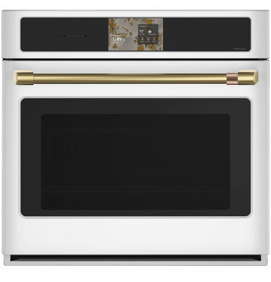 Cafe CAFÉ™ Professional Series 30" Smart Built-In Convection Single Wall Oven in Matte White size 28 5/8 H x 29 3/4 W x 26 3/4 D | CTS90DP4ZW2
