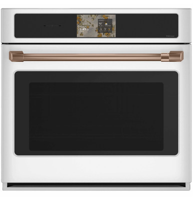 Cafe CAFÉ™ Professional Series 30" Smart Built-In Convection Single Wall Oven in Matte White size 28 5/8 H x 29 3/4 W x 26 3/4 D | CTS90DP4ZW2