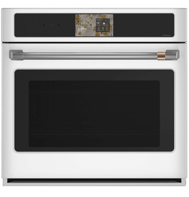 Cafe CAFÉ™ Professional Series 30" Smart Built-In Convection Single Wall Oven in Matte White size 28 5/8 H x 29 3/4 W x 26 3/4 D | CTS90DP4ZW2