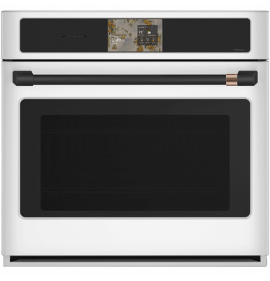 Cafe CAFÉ™ Professional Series 30" Smart Built-In Convection Single Wall Oven in Matte White size 28 5/8 H x 29 3/4 W x 26 3/4 D | CTS90DP4ZW2