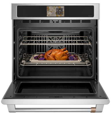 Cafe CAFÉ™ 30" Smart Single Wall Oven with Convection in Stainless Steel size 28 5/8 H x 29 3/4 W x 26 3/4 D | CTS70DP2ZS1