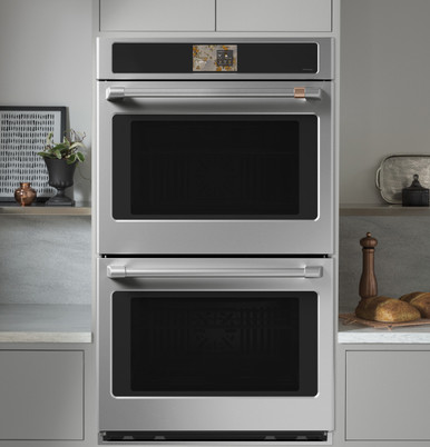 Cafe CAFÉ™ 30" Smart Double Wall Oven with Convection in Stainless Steel size 53 H x 29 3/4 W x 26 3/4 D | CTD70DP2ZS1
