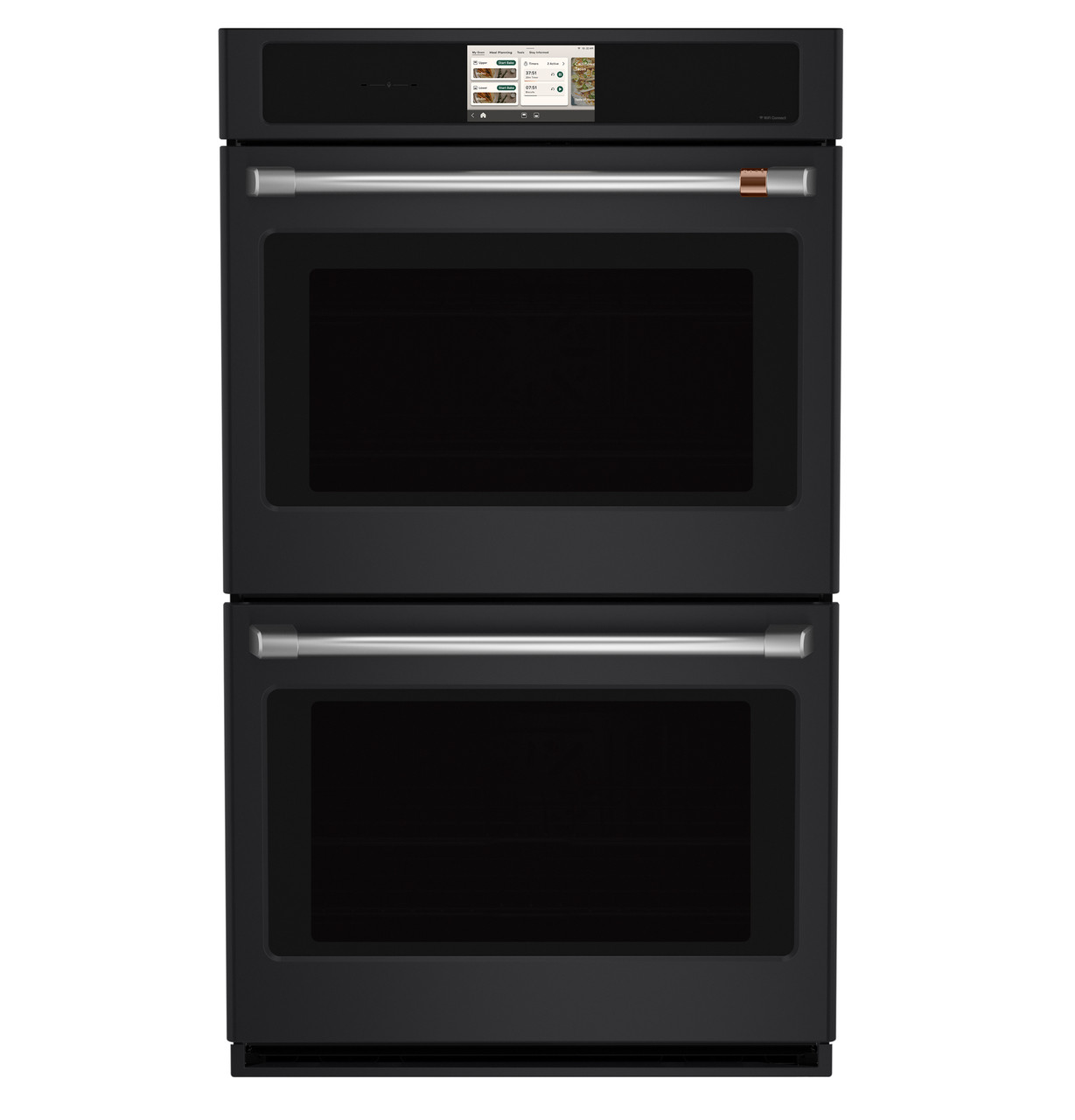 Cafe CAFÉ™ Professional Series 30" Smart Built-In Convection Double Wall Oven in Matte Black size 51 1/16 H x 29 3/4 W x 26 3/4 D | CTD90DP3ZD1