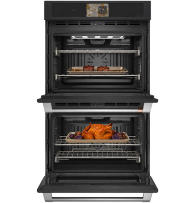 Cafe CAFÉ™ Professional Series 30" Smart Built-In Convection Double Wall Oven in Matte Black size 51 1/16 H x 29 3/4 W x 26 3/4 D | CTD90DP3ZD1